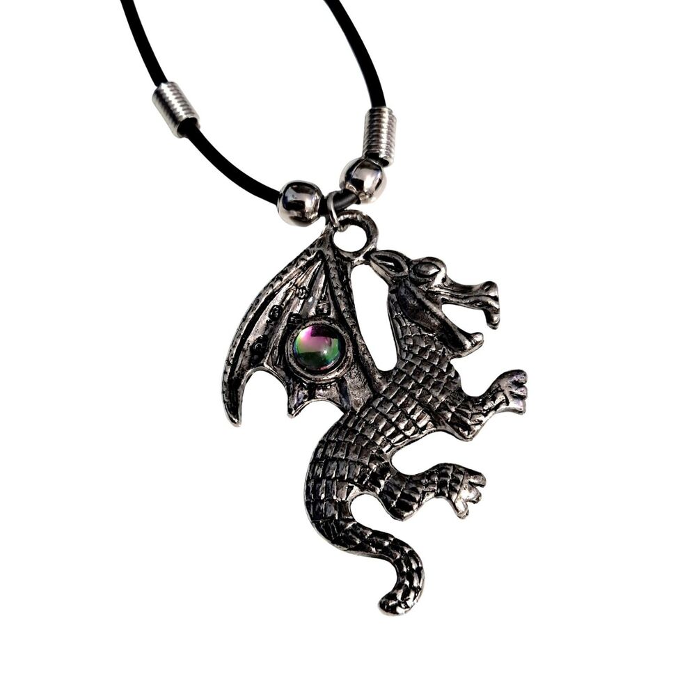 Novelty Whimsical Punk Dragon Necklace